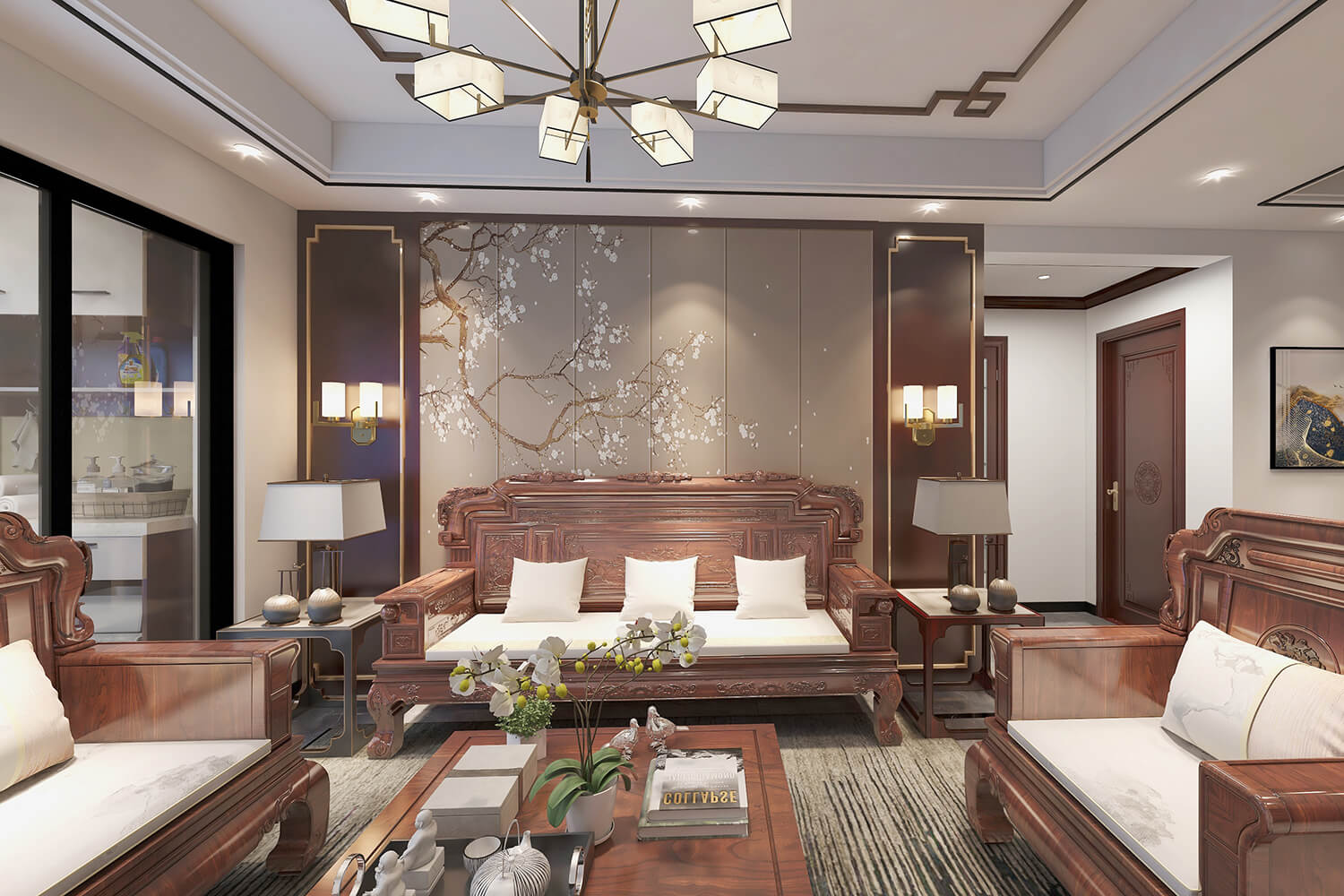 嘉和城190m&sup2;新中式風(fēng)格案例