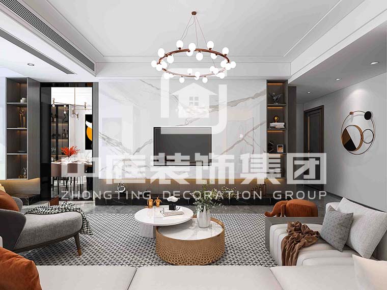 天池山&middot;中脊120平現(xiàn)代簡(jiǎn)約風(fēng)格案例